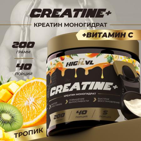 Креатин+витамин С 200 гр. со вкусом тропик 