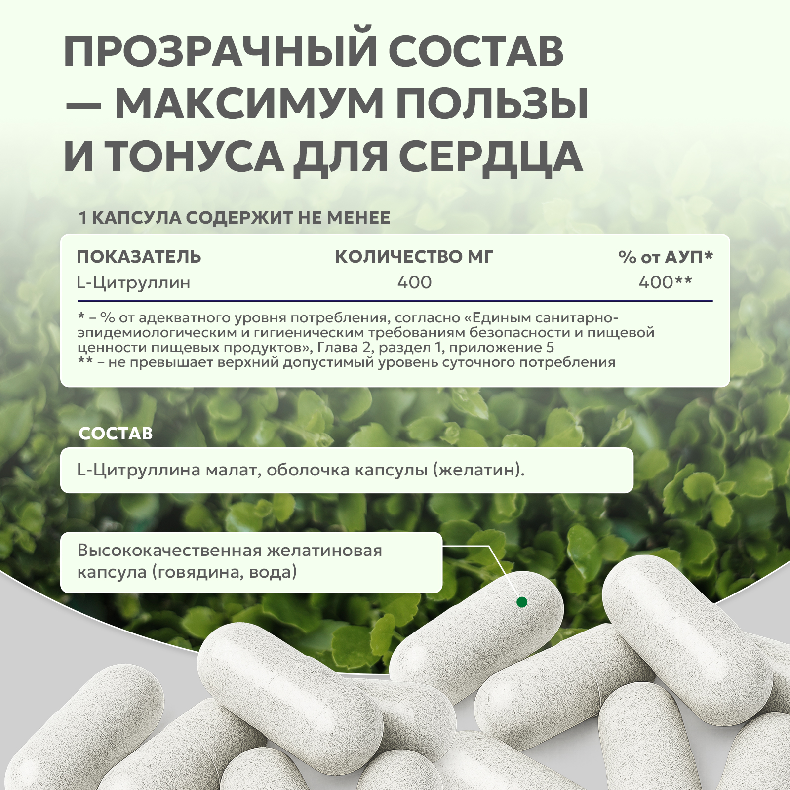 БАД к пище L - Цитруллин 60 капс.