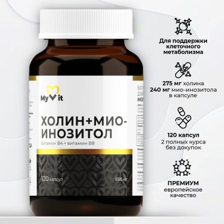 БАД к пище Холин + Мио-Инозитол 120 капс.