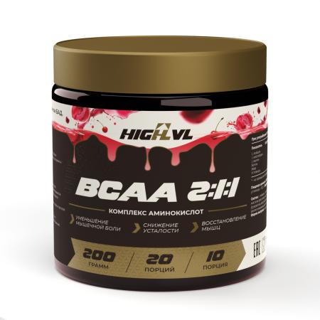ВСАА 2:1:1 200 гр. со вкусом вишни  ВСАА 2:1:1 200 гр. со вкусом вишни