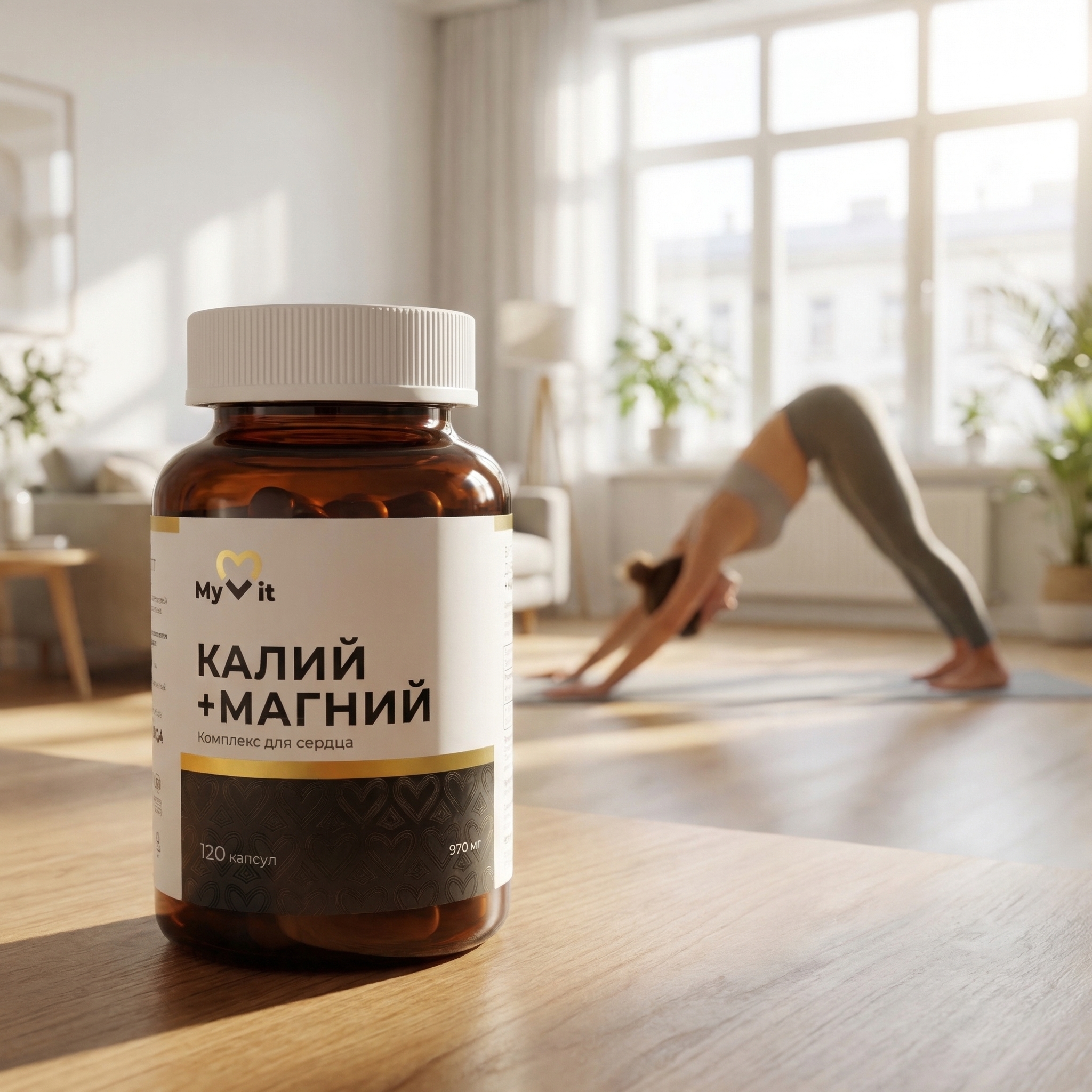 БАД к пище Калия цитрат + магния цитрат 120 капс.