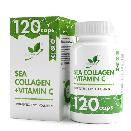 Морской коллаген + Витамин С / Sea collagen + vitamin C / 120 капс.  Морской коллаген + Витамин С / Sea collagen + vitamin C / 120 капс.