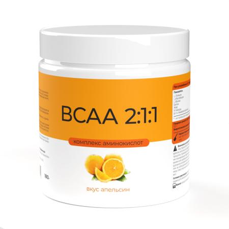 ВСАА 2:1:1 со вкусом апельсин 180 гр. ВСАА 2:1:1 со вкусом апельсин 180 гр.