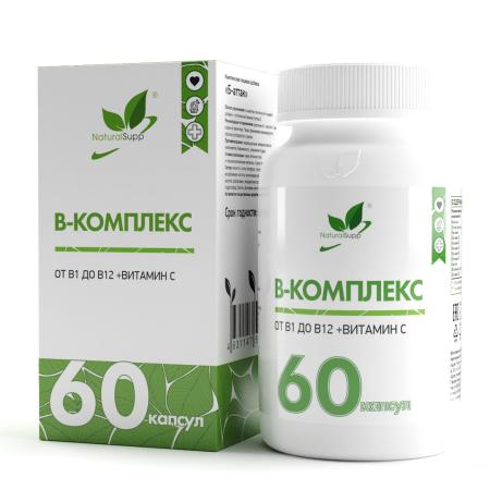 Б-Аттак / Vitamins of group B / Комплекс витаминов группы В / 60 капс.