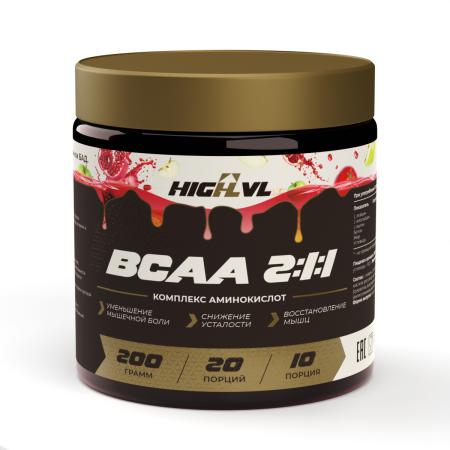 ВСАА 2:1:1 со вкусом яблока и граната 200 гр. 