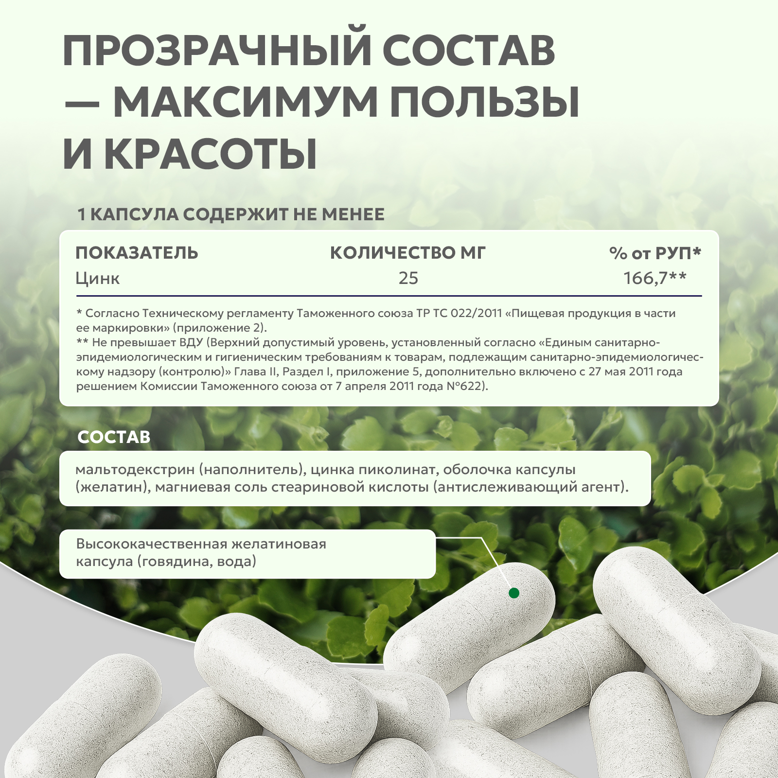 БАД к пище «Цинка пиколинат» 60 капс.