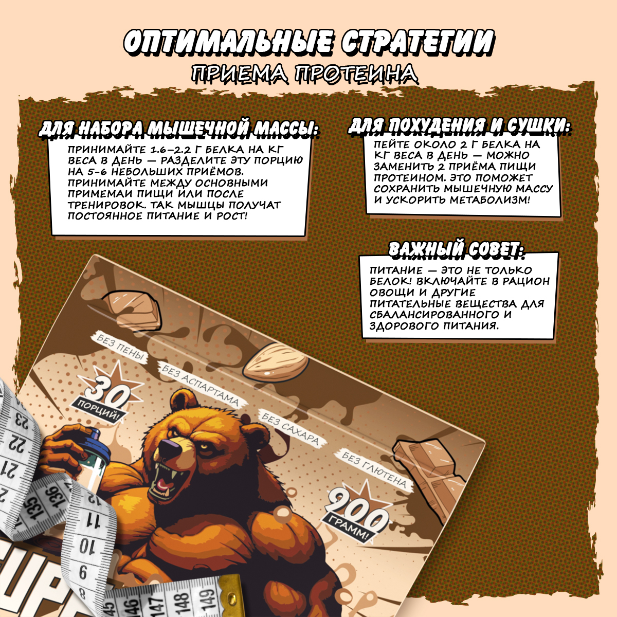 SUPER WHEY / Протеин со вкусом шоколадное молоко с миндалем