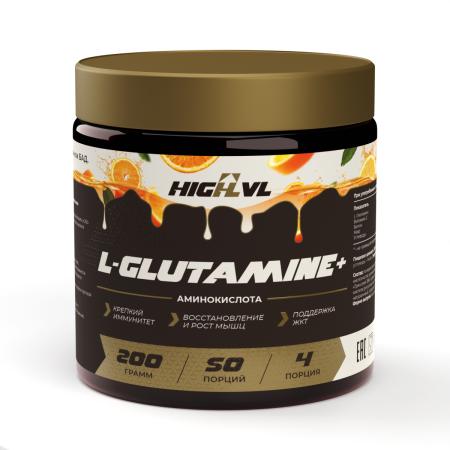 L-Глютамин+Витамин С со вкусом апельсина 200 гр.  L-Глютамин+Витамин С со вкусом апельсина 200 гр.