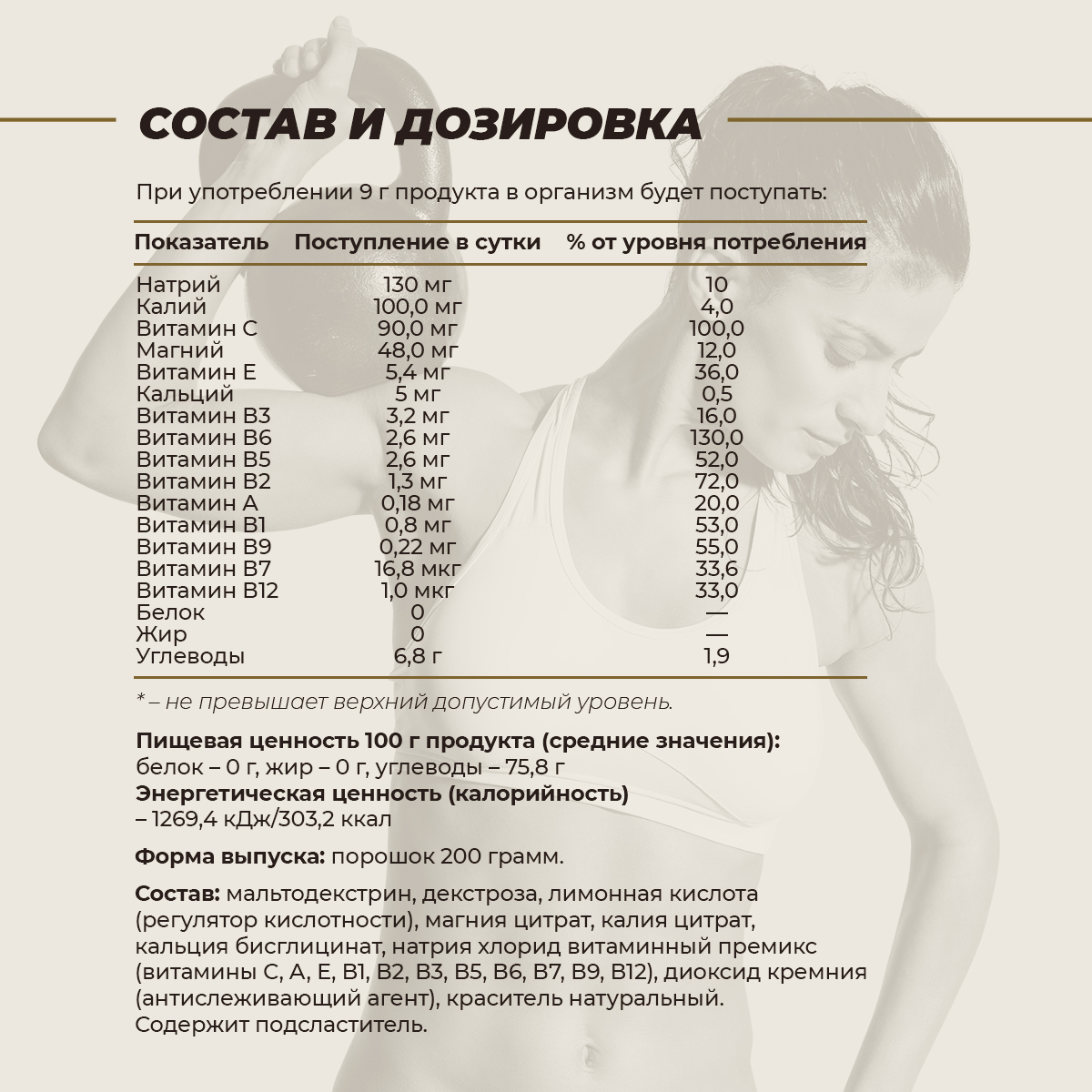 Изотониксо вкусом персик абрикос маракуйя 200гр. 