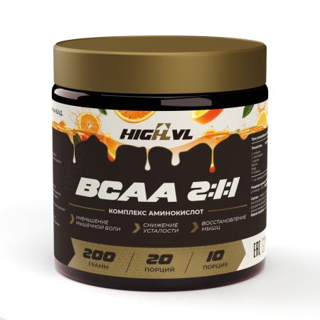 ВСАА 2:1:1 200 гр. со вкусом апельсина ВСАА 2:1:1 200 гр. со вкусом апельсина