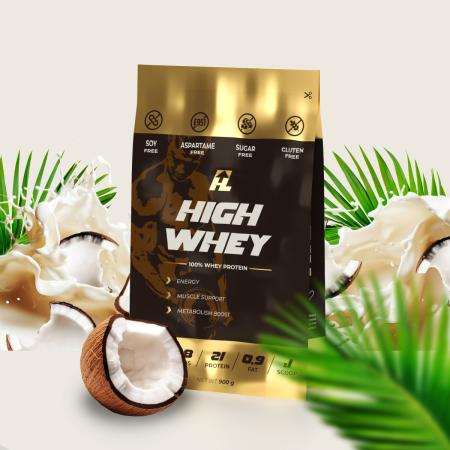 HIGH WHEY / Протеин со вкусом баунти 900гр.