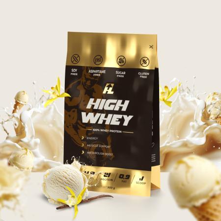 HIGH WHEY / Протеин со вкусом ванильное мороженое 900гр.