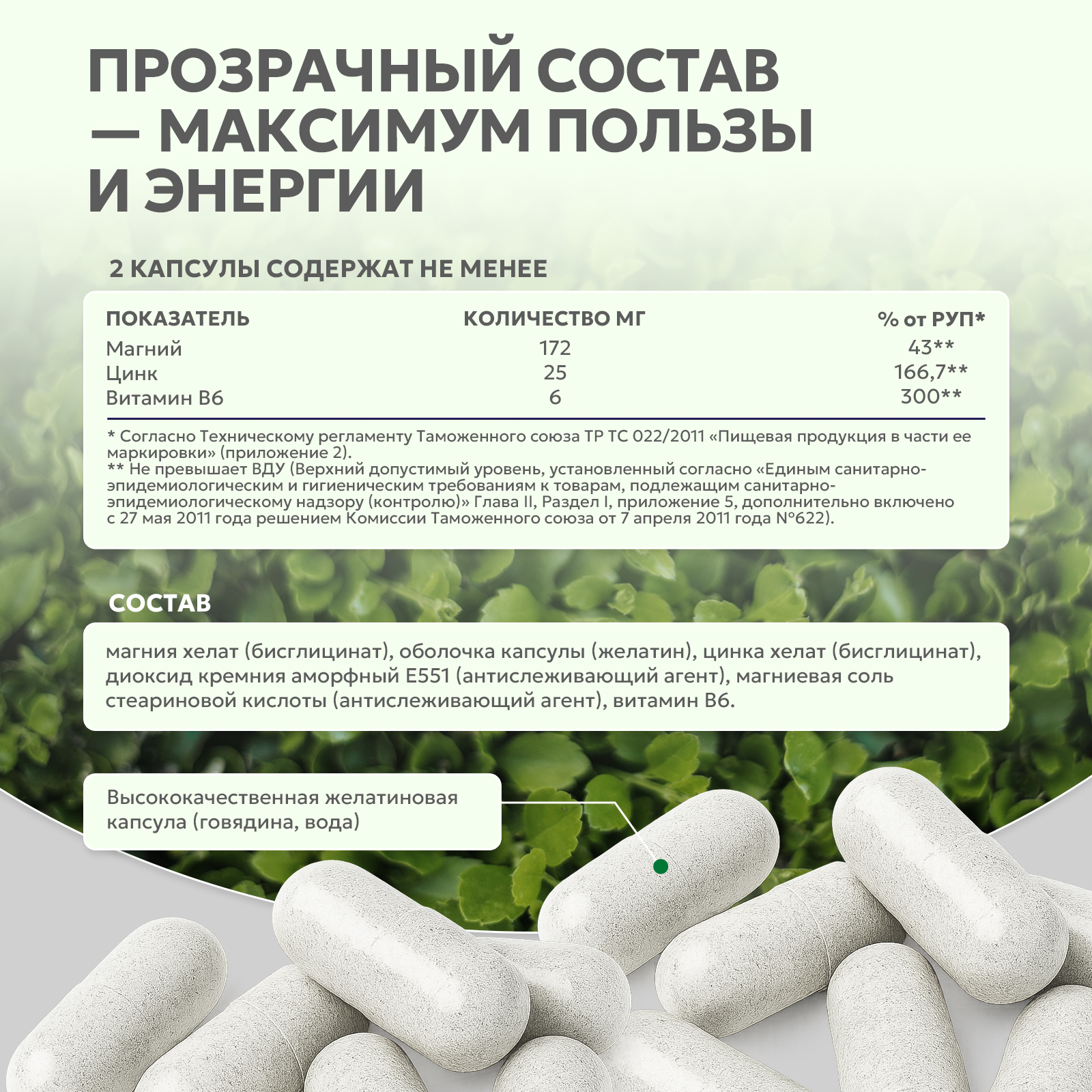 ЗМА / ZMA / 60 капсул