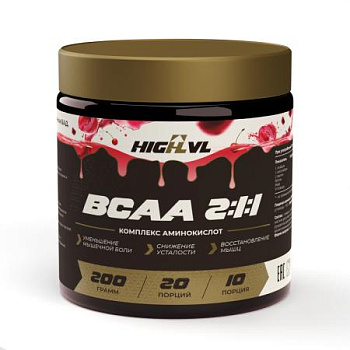 ВСАА 2:1:1 200 гр. со вкусом вишни  ВСАА 2:1:1 200 гр. со вкусом вишни