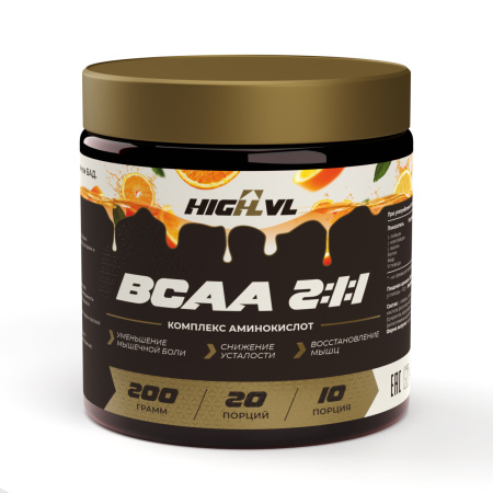 ВСАА 2:1:1 200 гр. со вкусом апельсина ВСАА 2:1:1 200 гр. со вкусом апельсина